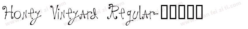 Honey Vineyard Regular字体转换